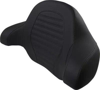 SADDLEMEN Tour-Pak? Backrest Pad - Slim - Roll & Pleat - Black - FL '14-'23 814-07-TPACK-RP