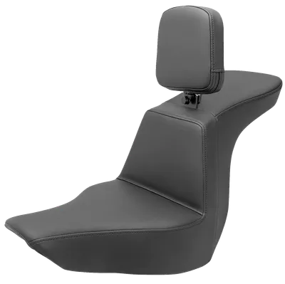 SADDLEMEN Tour Step-Up Seat - Rider Backrest - Plain - FLSB/FXLR '18-'23 818-29-194BR