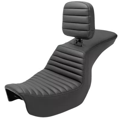 SADDLEMEN Tour Step-Up Seat - Rider Backrest - Tuck-n-Roll - Dyna '06-'17 806-04-191BR