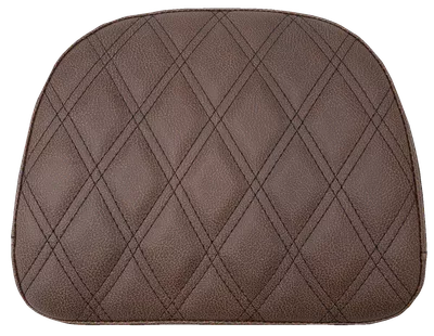SADDLEMEN Touring Sissy Bar Pad - Brown - Lattice Stitch - Indian '14-'22 061145