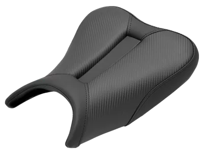 SADDLEMEN Track Seat - Solo - Carbon Fiber - Black - Ninja 400 '18-'22 0810-K080