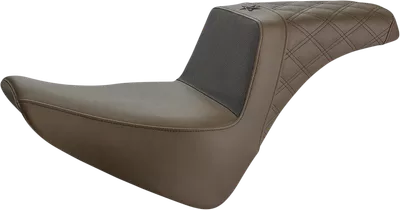 SADDLEMEN Unknown Industries Seat - Front Carbon Fiber/Black Gripper Lumbar/Rear Lattice Stitch - FXR UN82-09-173BR