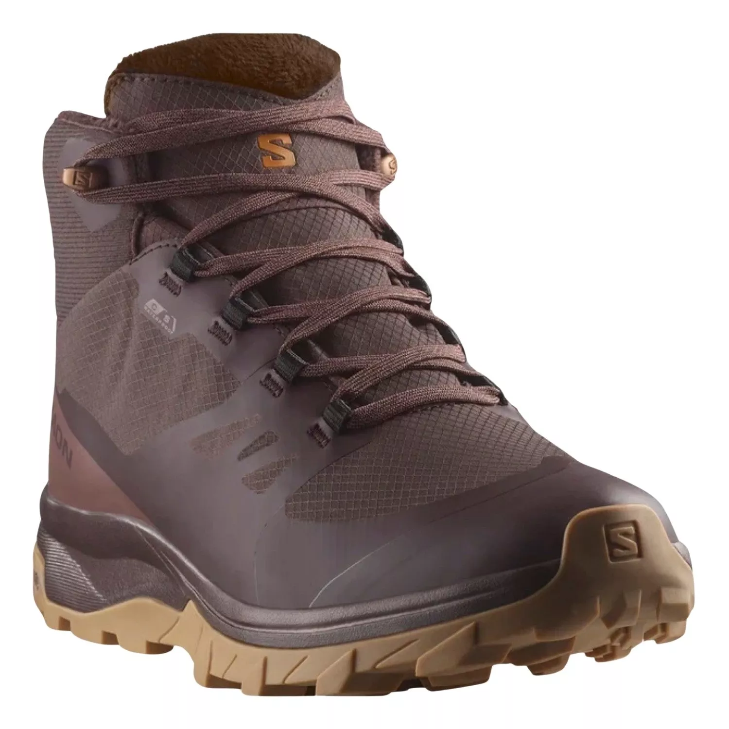 SALOMON OUTSNAP CS WP W winter shoes - black coffee