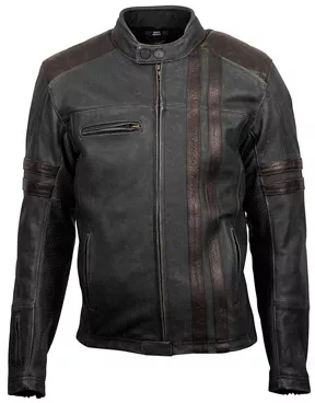 Scorpion EXO 1909 Vintage Leather Motorcycle Jacket with SAS-Tec Armor