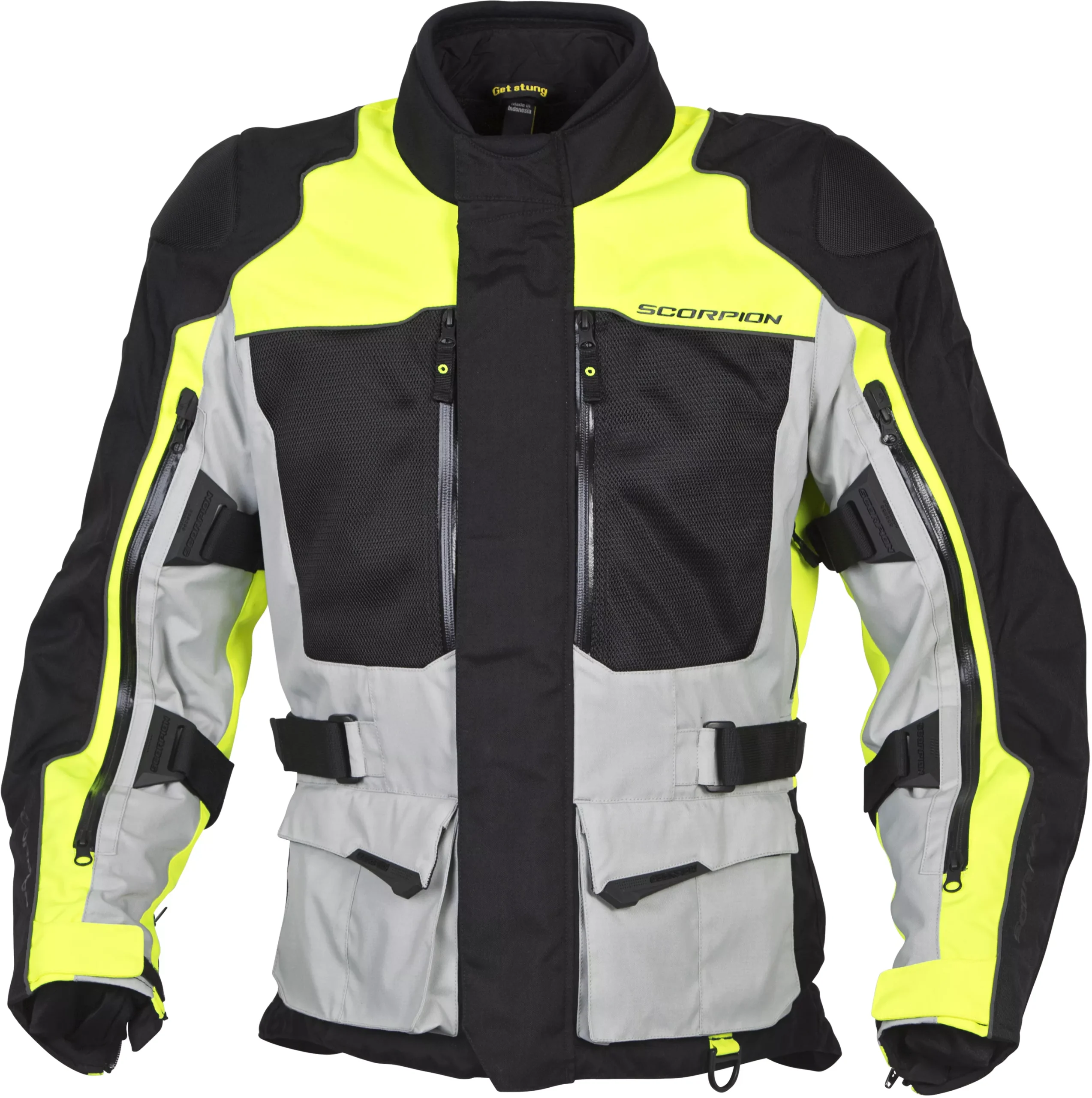 SCORPION EXO Yosemite Hi Vis Large Men's All-Weather Touring Jacket with Removable Liners