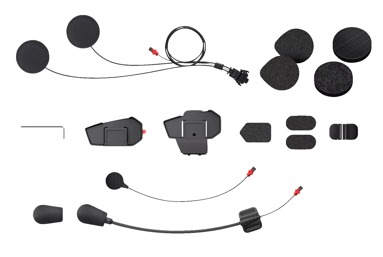 SENA Helmet Clamp Kit for Spider ST1 Mesh Intercom - Part Number SPIDER-ST1-A01