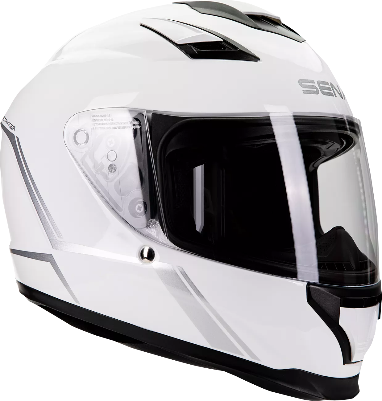 SENA Stryker Helmet - Glossy White, Small (Part Number: STRYKER-GW00S1)