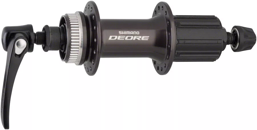 Shimano Deore FH-M6000 Rear Hub - QR x 135mm Center-Lock, Black, 32H