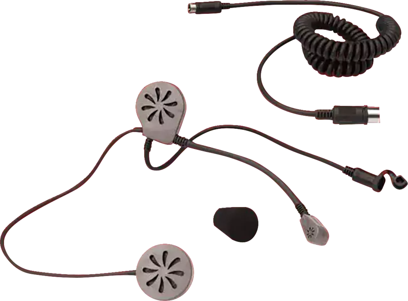 SHOW CHROME Helmet Headset 13-201 with 5-Pin DIN Connector for Modular Helmets