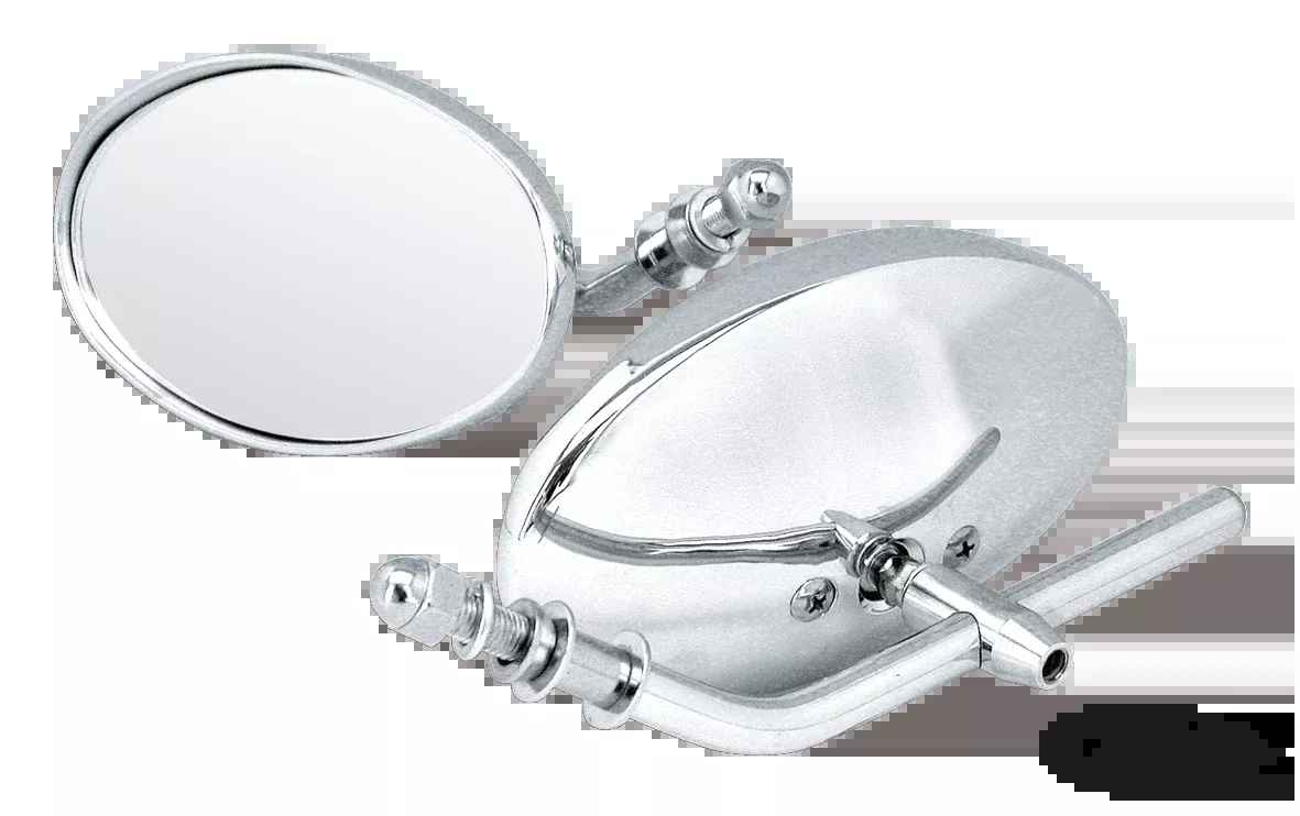 Slimline Deluxe Rearview Mirror with Visor for Harley Davidson