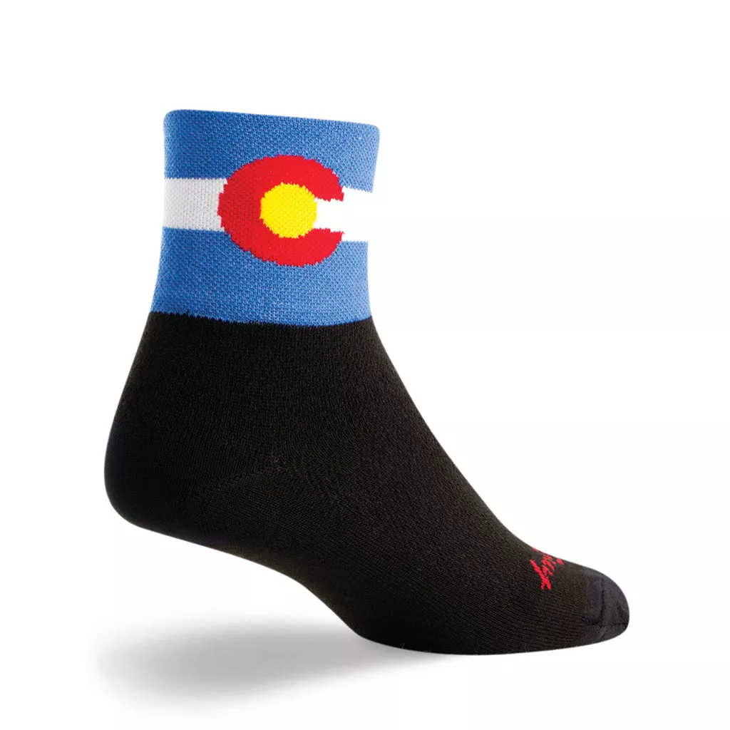 Sockguy Colorado Flag 3" Socks