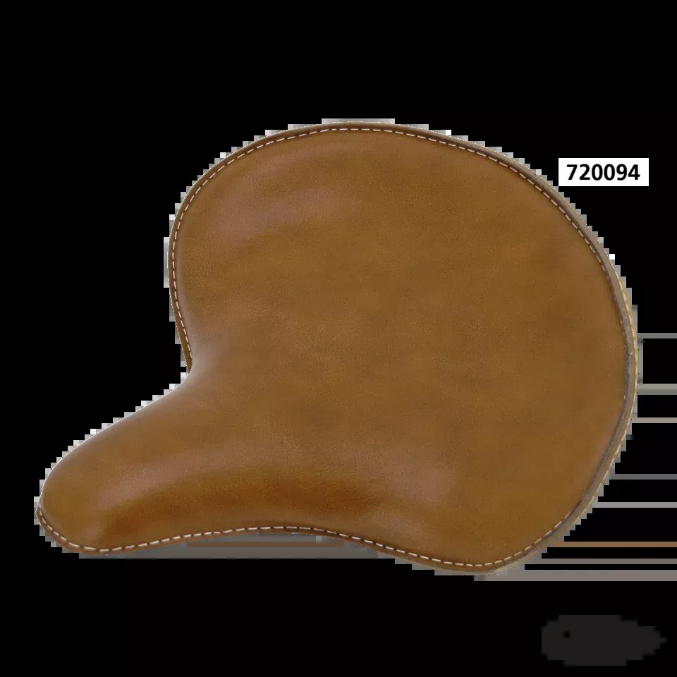 Solo saddle brown with mounting kit For Harley-Davidson