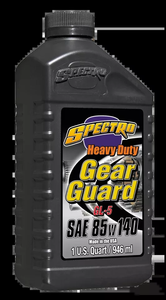 Spectro Heavy-Duty "Gear Guard" SAE 85W140 Transmission Oil for Harley-Davidson