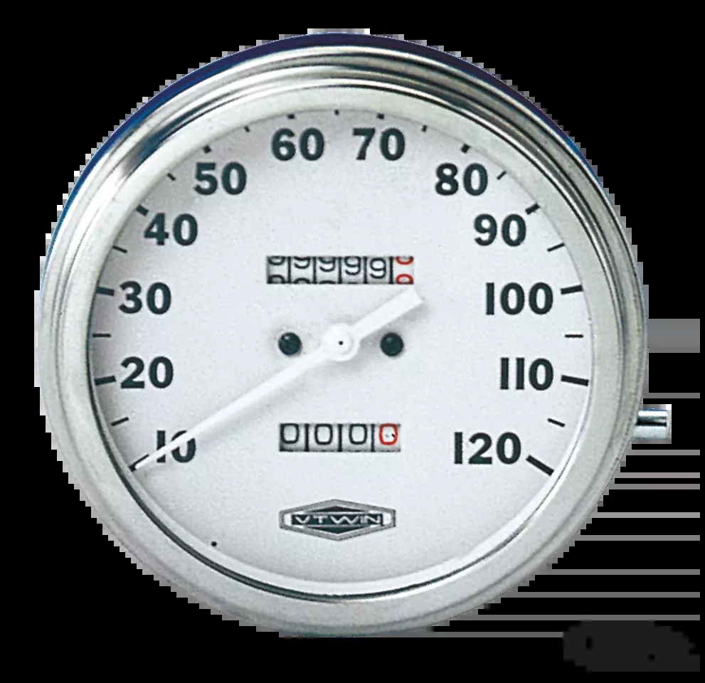 Speedometer MPH White Dial 2:1 For Harley-Davidson