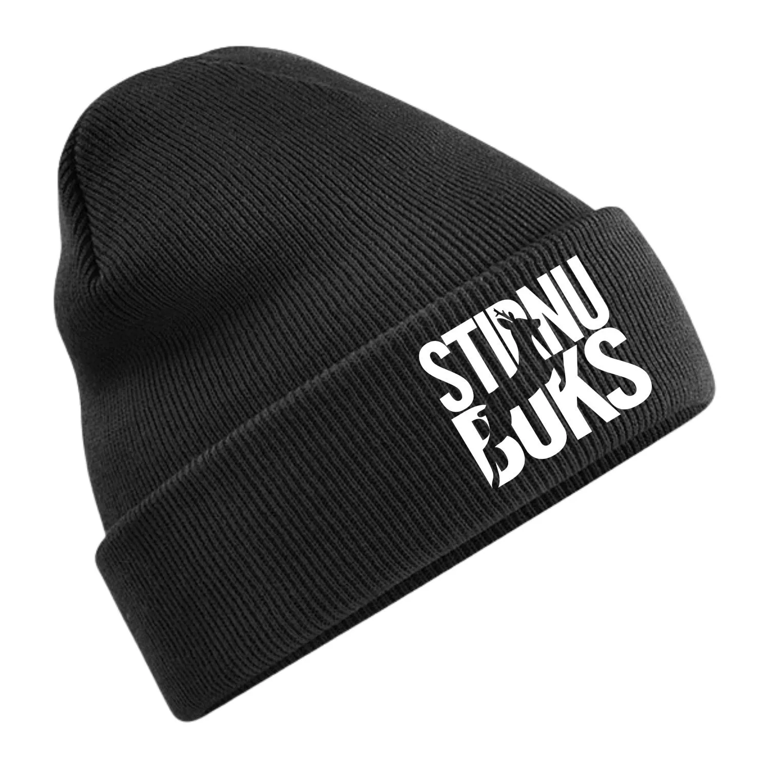 STIRNU BUKS cuff knit beanie black