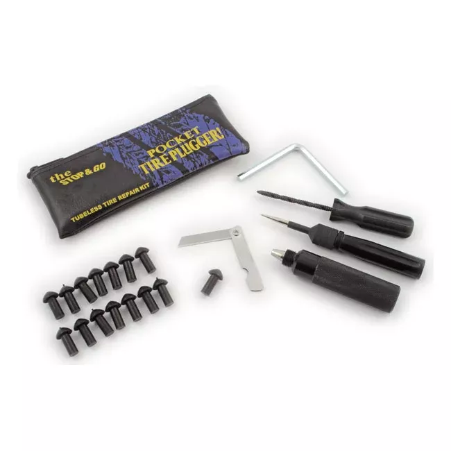 Stop & Go Pocket Tire Plug Repair Kit for Harley-Davidson