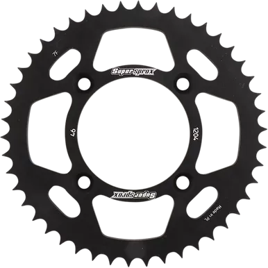 SUPERSPROX Rear Sprocket - Black - Honda - 46-Tooth RAL-1204-46-BLK