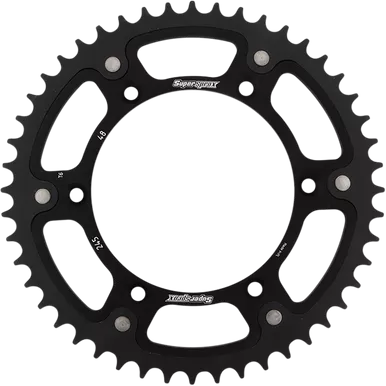 SUPERSPROX Stealth Rear Sprocket - 48-Tooth - Black - Yamaha RST-245-48-BLK