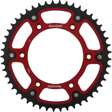 SUPERSPROX Stealth Rear Sprocket - 49-Tooth - Red - Beta RST-8000-49-RED