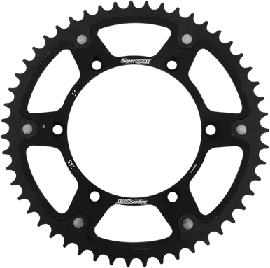 SUPERSPROX Stealth Rear Sprocket - 51-Tooth - Black - Yamaha RST-245-51-BLK