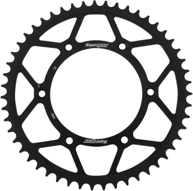 SUPERSPROX Steel Rear Sprocket - 51-Tooth RFE-990-51-BLK