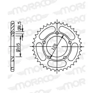 SupersproxMotorcycle crown 50-12006-51
