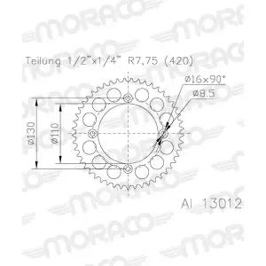 SupersproxMotorcycle crown 51-13012-57