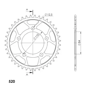 SupersproxMotorcycle crown RFE-1225:40 # JTR1225-40