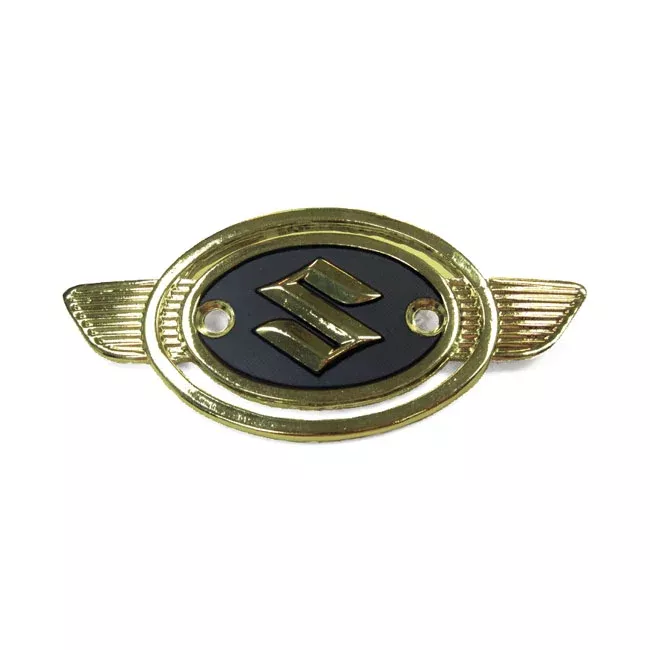 Suzuki Fuel Tank Emblem Gold/Black
