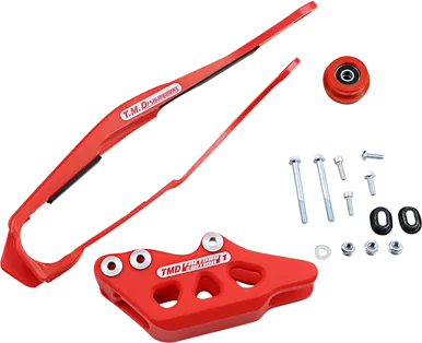 T.M. DESIGNWORKS Chain Guide/Slider - Honda - Red DCK-OR2-RD