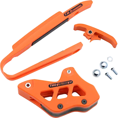 T.M. DESIGNWORKS Chain Guide/Slider - KTM - Orange KTM-230-OR