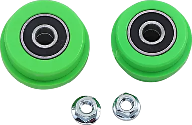 T.M. DESIGNWORKS Chain Roller - Kawasaki - Green ZDK-KXF-GR