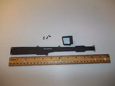 TEAM LOSI (XXX-4) GRAPHITE BOTTOM COVER TUNNEL WITH HARDWARE #A-9895