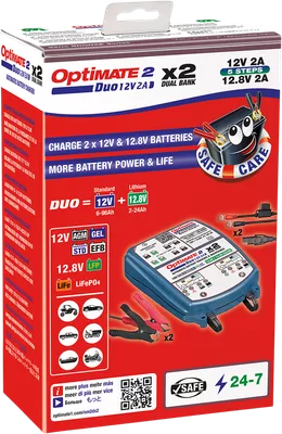 TECMATE Battery Charger/Maintainer - 2-Bank TM-571