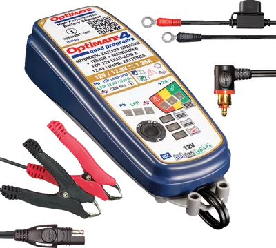 TECMATE Battery Charger/Maintainer - OptiMate* 4 - Quad Program - Premium TM631PR