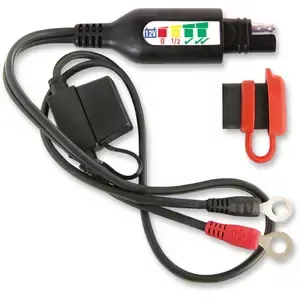 TecmateMotorcycle battery charger with test lead Lead