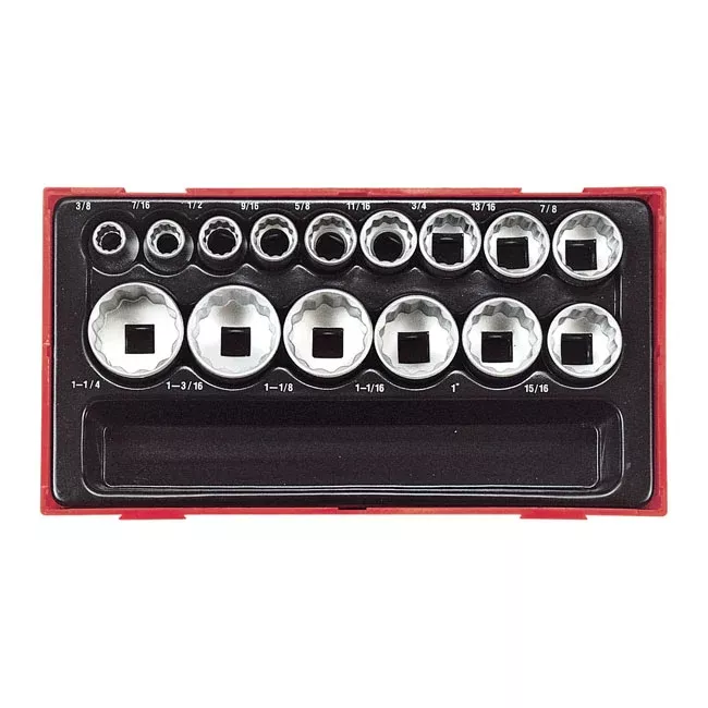 Teng Tools, 17pc 12-Point Sockets For Harley-Davidson