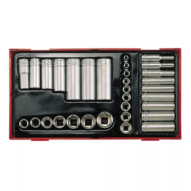 Teng Tools, 32pc Long/Short Sockets For Harley-Davidson