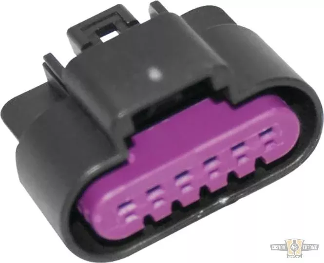 Throttle Control 6 Position Connector Kit includes terminals, wire seals and TPA lock For Harley-Davidson