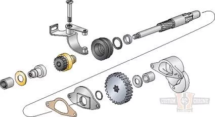 Thrust Washer, Starter Shaft For Harley-Davidson