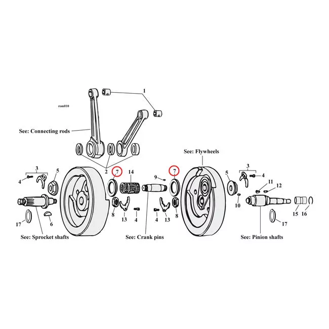 Thrust Washers, Bronze For Harley-Davidson