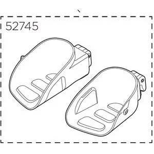 Thule Yepp Maxi Footrests, left & right