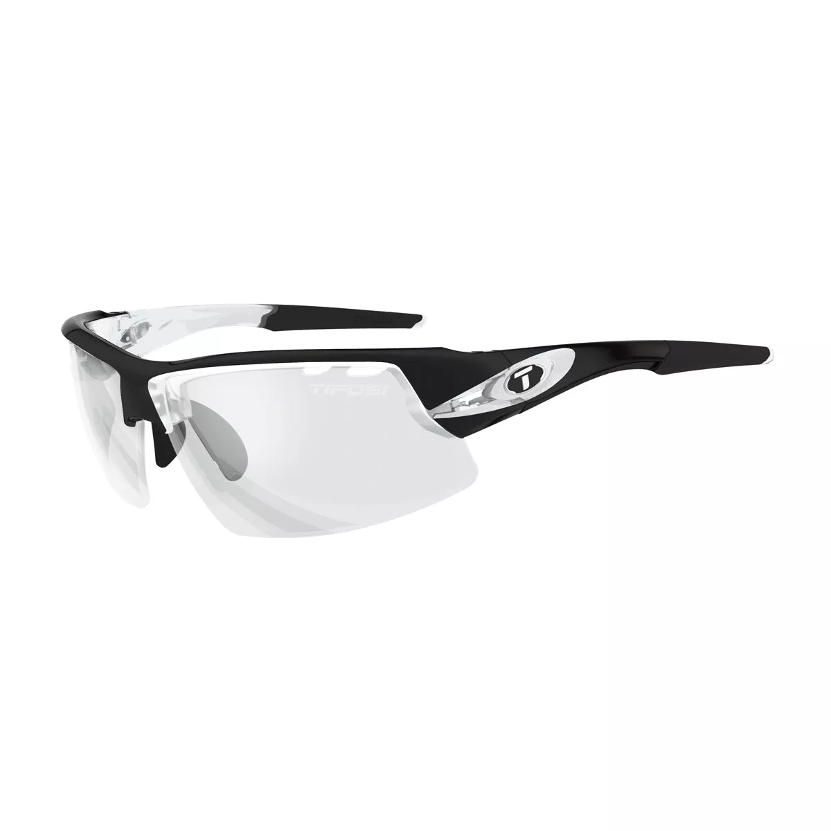 Tifosi Crit Crystal Black Fototec Light Night Lens Sunglasses