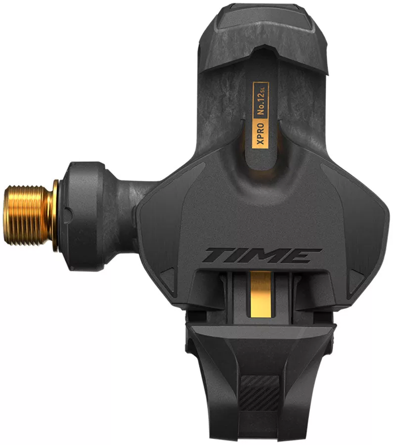 Time XPRO 12SL Pedals - Single Sided Clipless Carbon 9/16" Carbon/Gold QF 51 C1