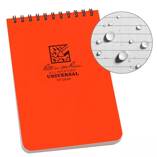 Top Spiral Weather-Resistant Notebook - 4" x 6.25"