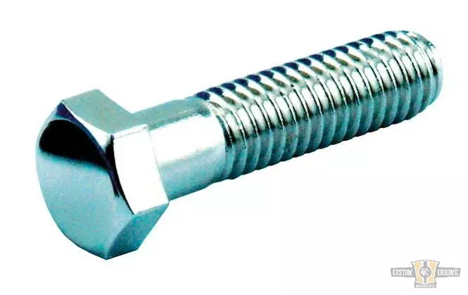 Tornillo de cabeza hexagonal paquete cromado grado 5 cabeza hexagonal 1/4"-20 UNC 1 1/2" para Harley-Davidson