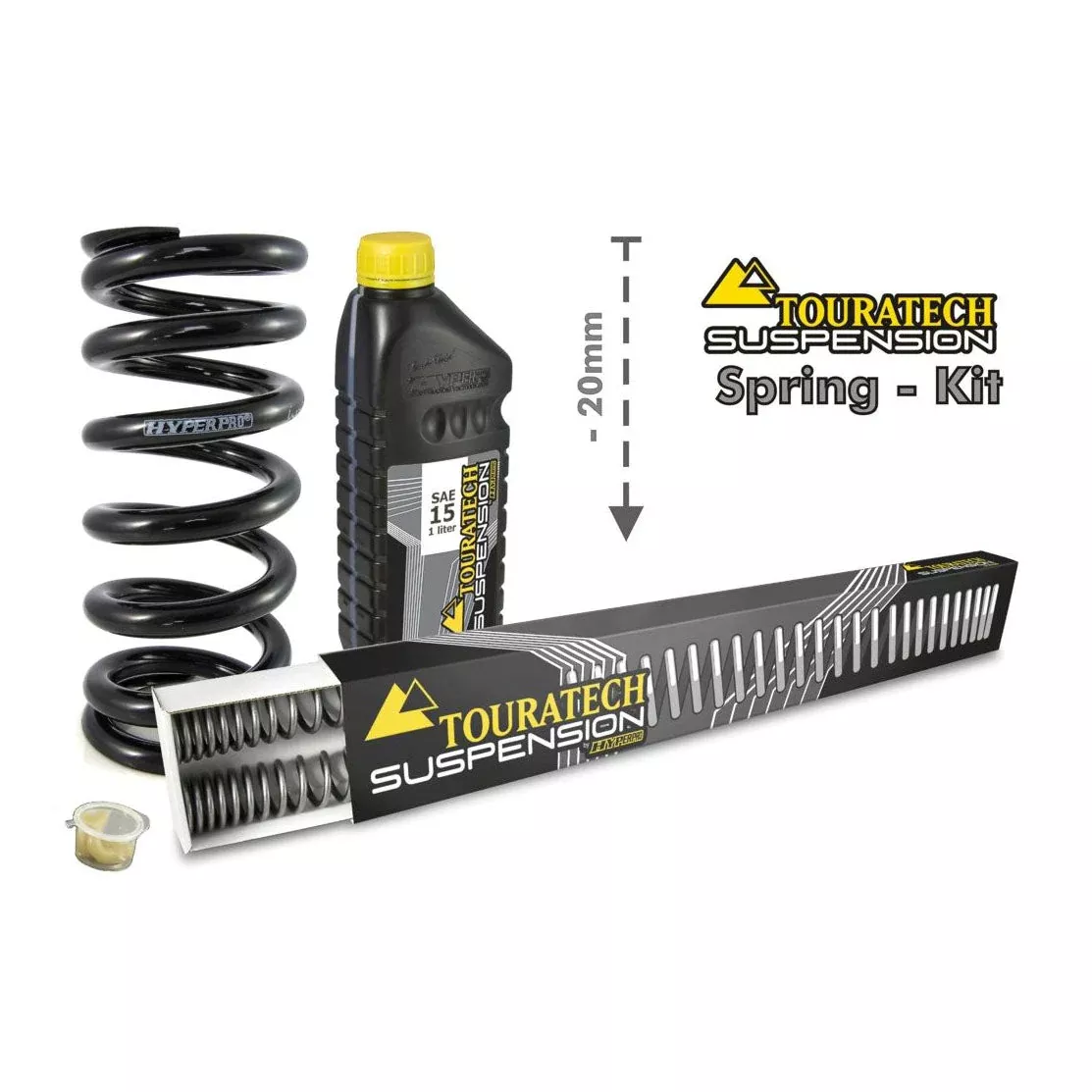 Touratech - 20mm Lowering Progressive Fork & Shock Springs - Triumph Tiger 900 Rally /Pro