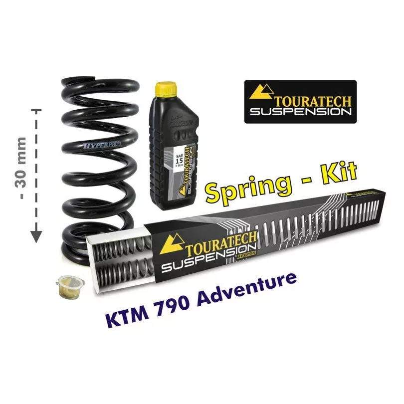 Touratech - 30mm Lowering Progressive Fork & Shock Springs - KTM Adventure 790