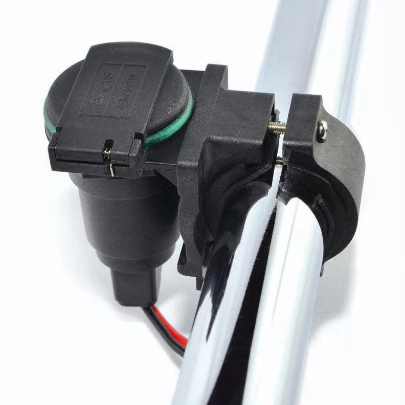 Touratech - Auxiliary Cigarette Plug Socket with Handlebar Mount 22/28 mm