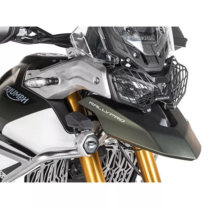 Touratech - Headlight Guard Black Quick-Release - Triumph Tiger 900 Rally